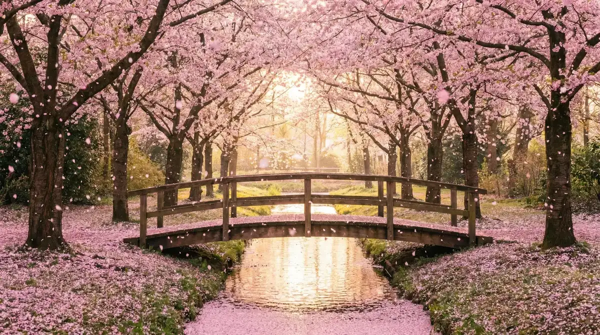樱花桥畔 - 晚上睡不着想看点片不要下载 唯美风景